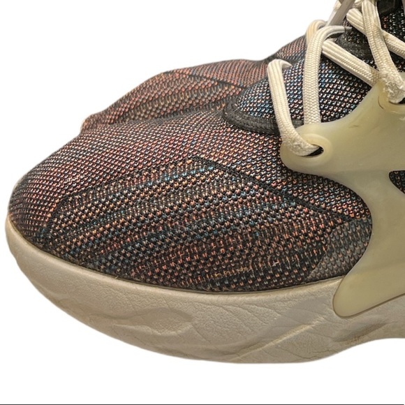 Nike React Presto Flyknit Multi-Color Black Vast Grey SZ 9-5 - Picture 3 of 9